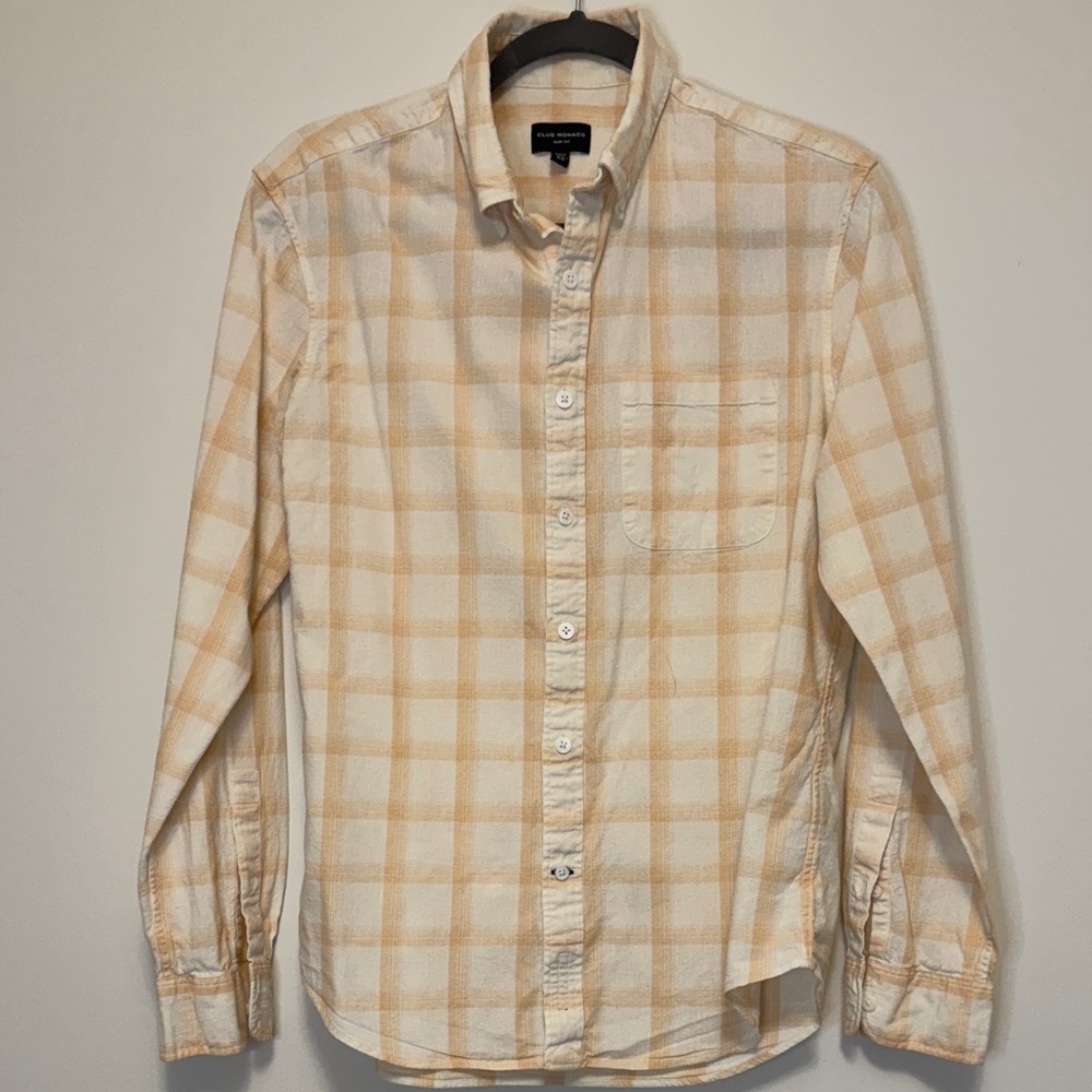 Club Monaco Plaid Button Down Shirt